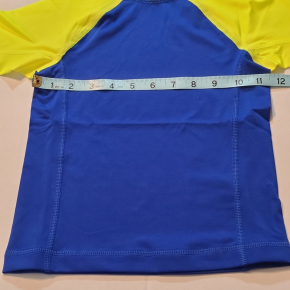 Lands' End Blue & Yellow Kids Rash Guard (Swim Shirt) Size XXS (2-3) NWOT - Picture 6 of 8